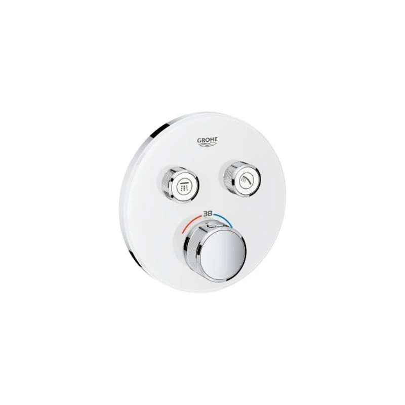 Grohe Grohtherm Smartcontrol 2 funkciós termosztátos színkészlet, kerek, fehér