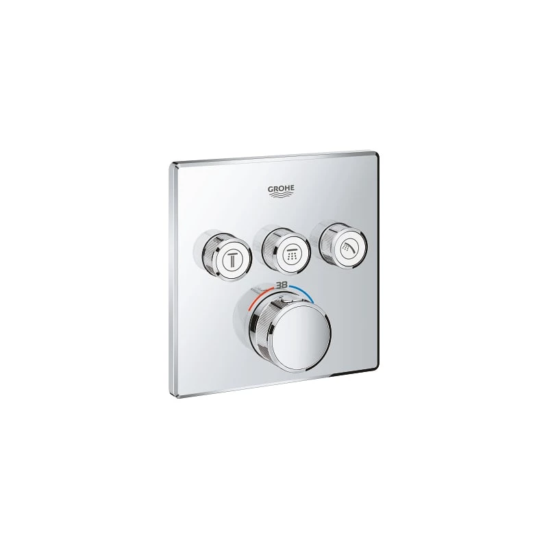 Grohe Grohtherm Smartcontrol termosztátos színkészlet, 3 utas váltó, króm
