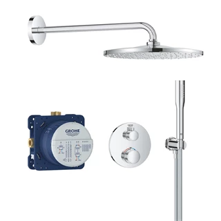 Grohe Grohtherm rejtett zuhanyrendszer Rainshower Mono 310 fejzuhannyal (kerek forma)