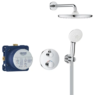 Grohe Grohtherm rejtett zuhanyrendszer Tempesta 250 fejzuhannyal (kerek forma)