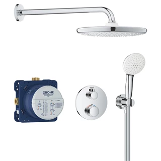 Grohe Grohtherm rejtett zuhanyrendszer Tempesta 250 fejzuhannyal (kerek forma)