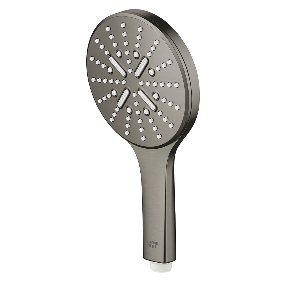 Grohe RainShower SmartActive 130 kerek kézizuhany, 3 funkciós, Brushed Hard Graphite