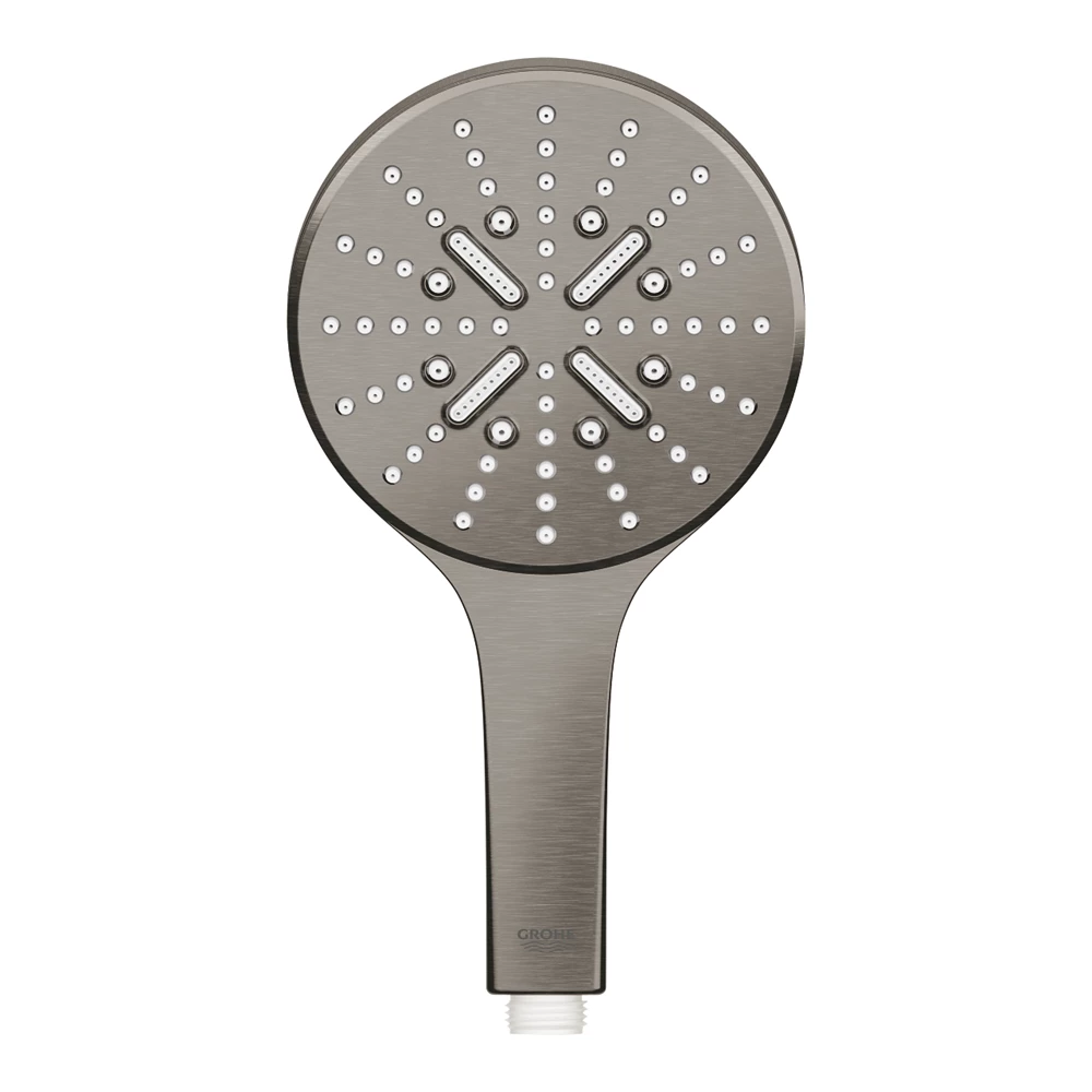 Grohe RainShower SmartActive 130 kerek kézizuhany, 3 funkciós, Brushed Hard Graphite