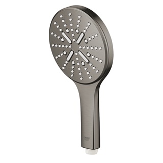 Grohe RainShower SmartActive 130 kerek kézizuhany, 3 funkciós, matt hard grafit