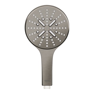 Grohe RainShower SmartActive 130 kerek kézizuhany, 3 funkciós, matt hard grafit