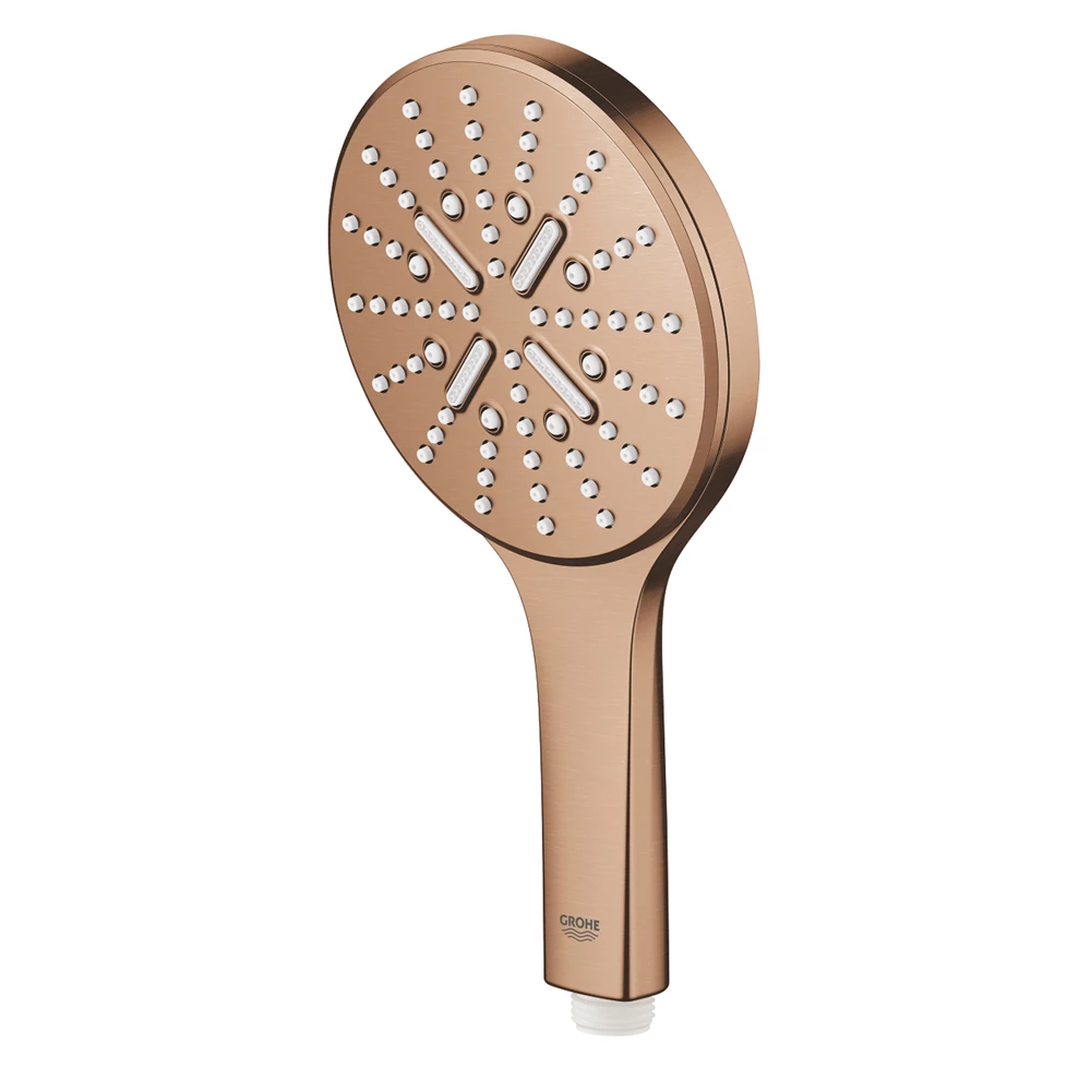Grohe RainShower SmartActive 130 kerek kézizuhany, 3 funkciós, Brushed Warm Sunset