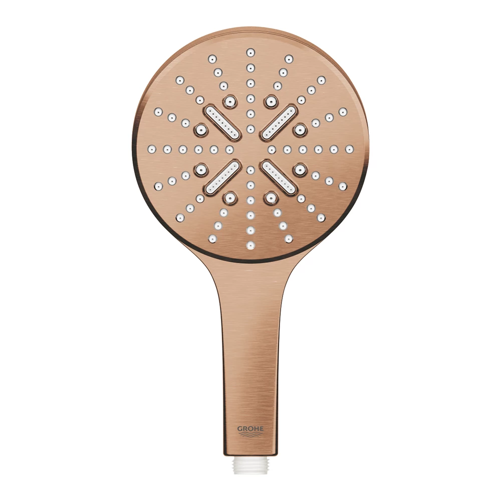 Grohe RainShower SmartActive 130 kerek kézizuhany, 3 funkciós, Brushed Warm Sunset