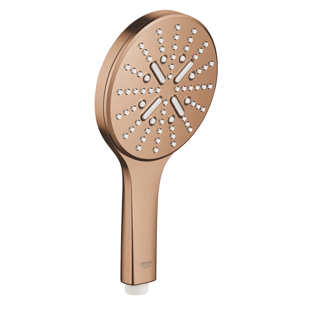 Grohe RainShower SmartActive 130 kerek kézizuhany, 3 funkciós, Brushed Warm Sunset