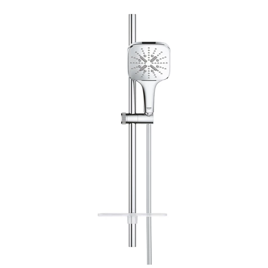 Grohe Rainshower SmartActive 130 Cube Rudas zuhanygarnitúra, 3 féle vízsugaras kézizuhannyal, króm