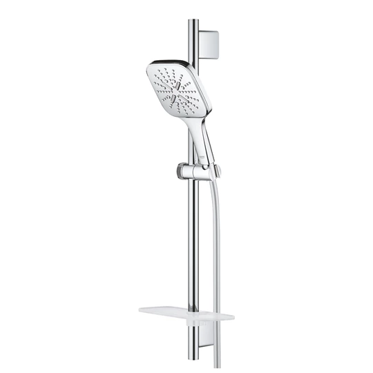 Grohe Rainshower SmartActive 130 Cube Rudas zuhanygarnitúra, 3 féle vízsugaras kézizuhannyal, króm