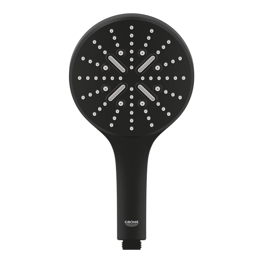 Grohe Rainshower SmartActive 130 kézizuhany, 3 féle vízsugárral Phantom Black