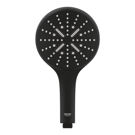 Grohe Rainshower SmartActive 130 kézizuhany, 3 féle vízsugárral Phantom Black