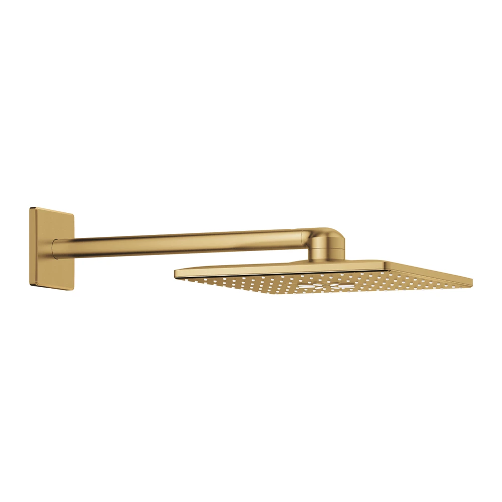 Grohe Rainshower SmartActive 310 Cube fejzuhany 430 mm zuhanykarral, két funkciós, Brushed Cool Sunrise