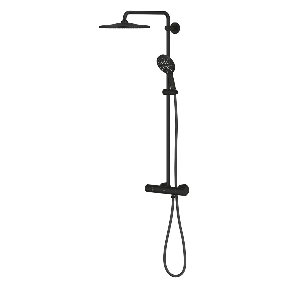 Grohe Rainshower SmartActive 310 Termosztátos zuhanyrendszer Phantom Black