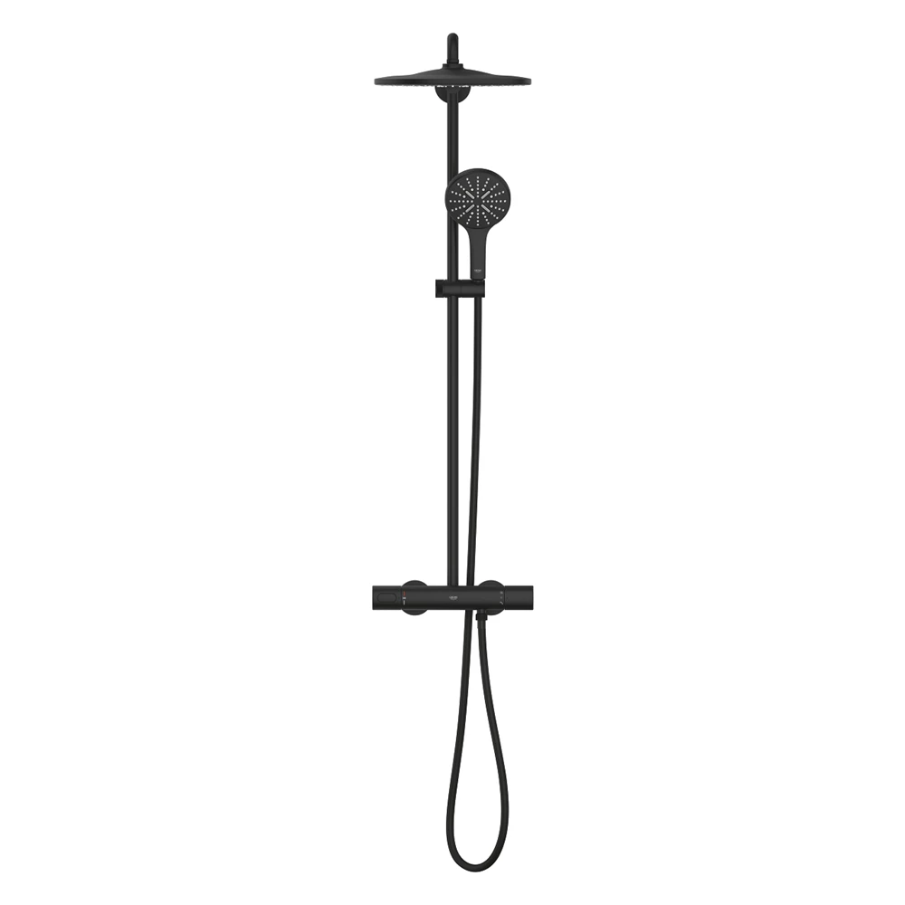 Grohe Rainshower SmartActive 310 Termosztátos zuhanyrendszer Phantom Black