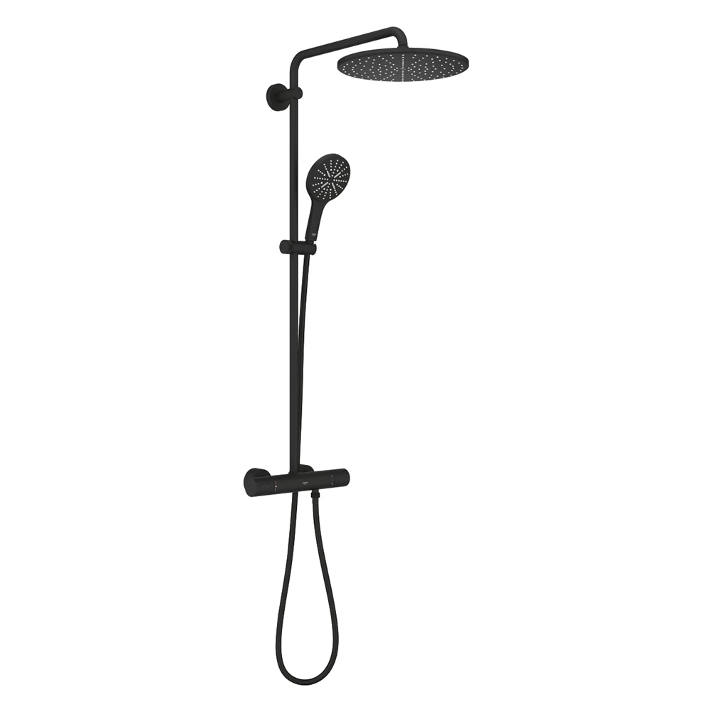 Grohe Rainshower SmartActive 310 Termosztátos zuhanyrendszer Phantom Black