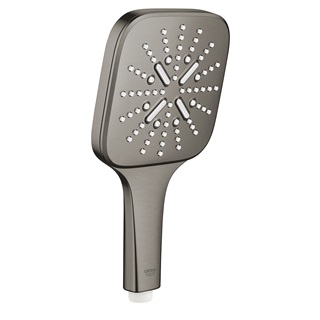 Grohe Rainshower Smartactive 130 Cube kézizuhany, 3 féle vízsugárral, pol. hard grafite felület