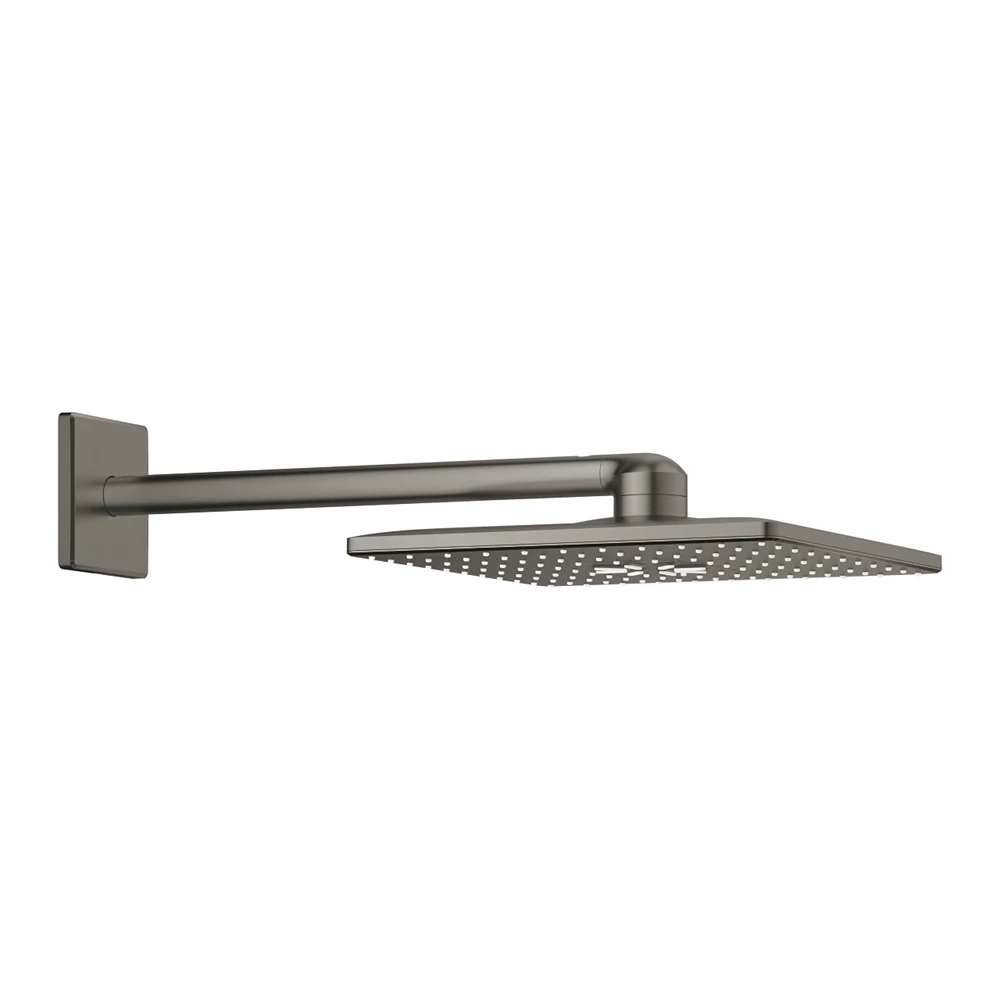 Grohe Rainshower Smartactive fejzuhany készl 310mm 2 funkciós  esőztető, 430mm-es fali zuhanykarral, Brushed Hard Grafit