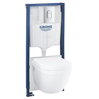 Grohe Rapid SL 5 az 1-ben Euro Ceramic WC szett, 1,13 méteres telepítési magasság