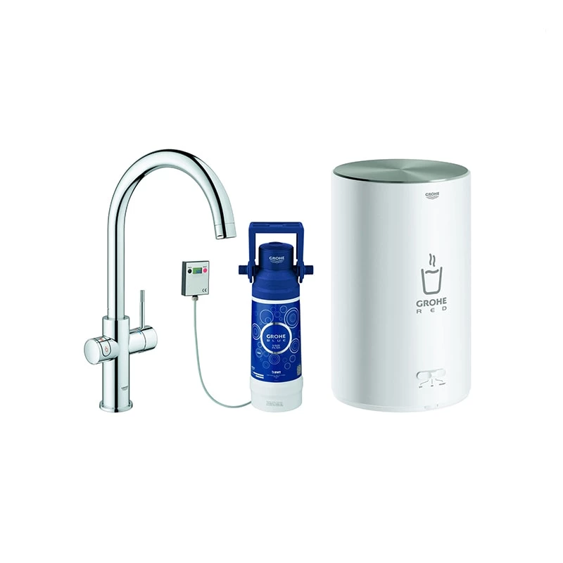 Grohe Red II Duo csaptelep C-kifolyóval és bojlerrel