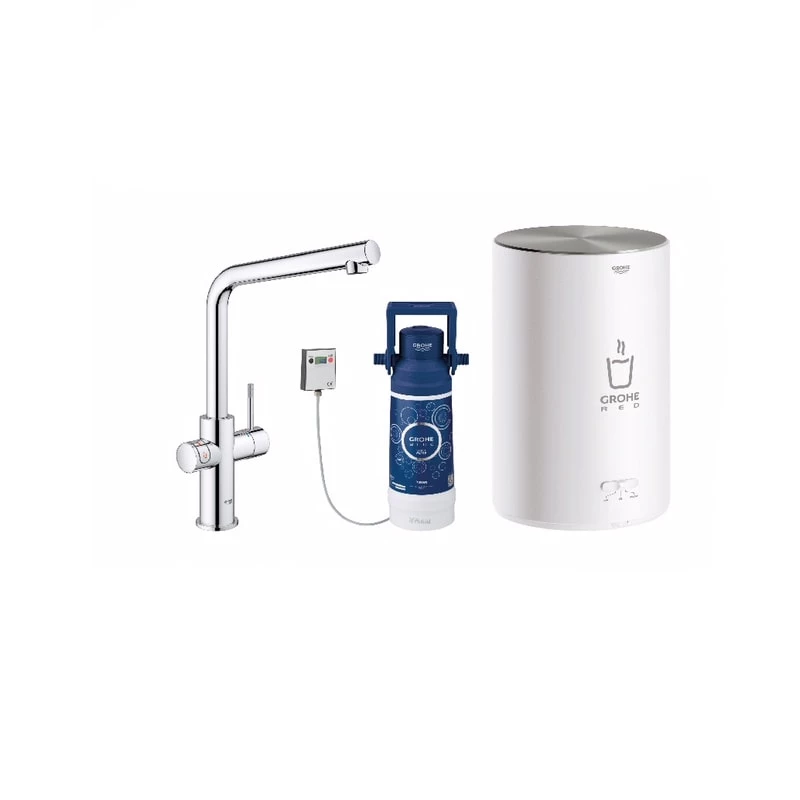 Grohe Red II Duo csaptelep L-kifolyóval és bojlerrel