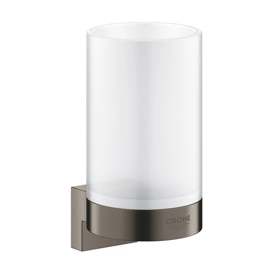 Grohe Selection fali tartókonzol (pohárhoz, szappan adagolóhoz) brushed hard graphite szín