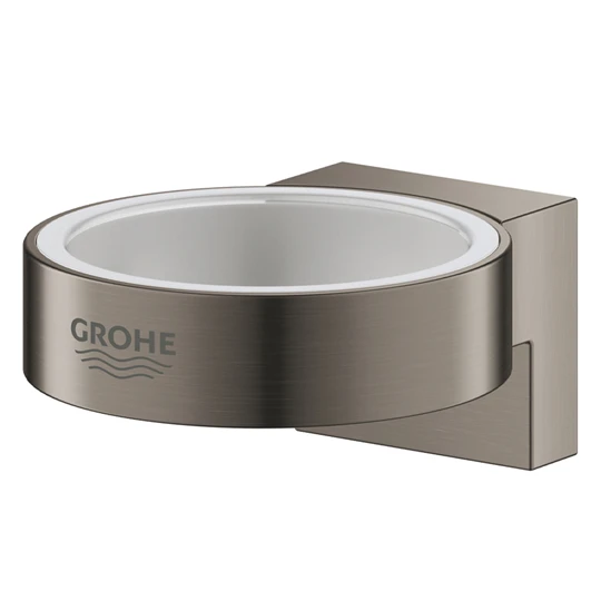 Grohe Selection fali tartókonzol (pohárhoz, szappan adagolóhoz) brushed hard graphite szín