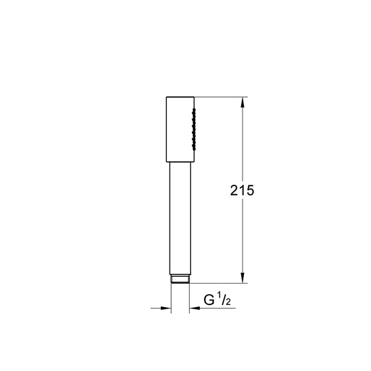 Grohe Sena Stick Kézi zuhany, 1 funkciós brushed hard graphite