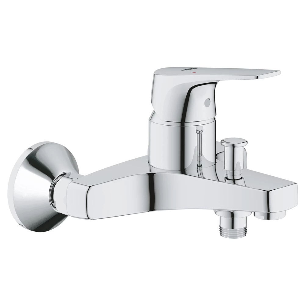 Grohe Start Flow falsíkon kívüli, egykaros kádtöltő csaptelep, zuhanyváltóval, króm