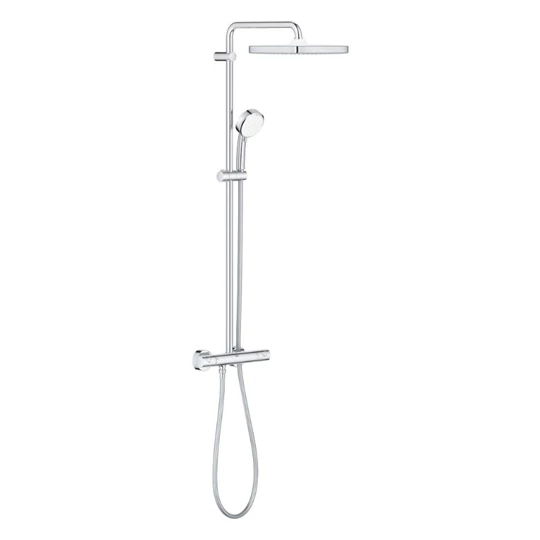 Grohe Tempesta Cosmopolitan System 250 Cube termosztátos zuhanyrendszer fali szerelésre