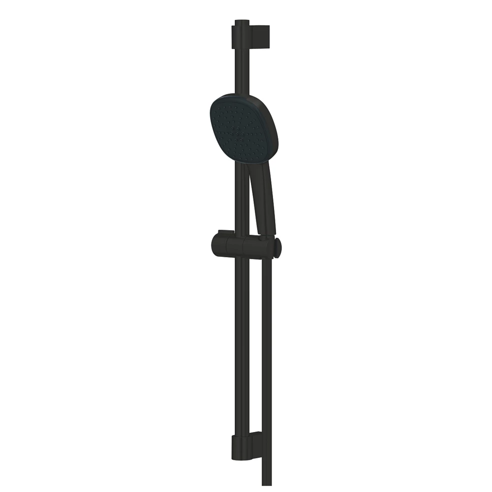 Grohe Tempesta Cube 110 rudas zuhanyszett 2 funkciós(szögletes) gégecső 1750mm, rúd 600mm, matt fekete