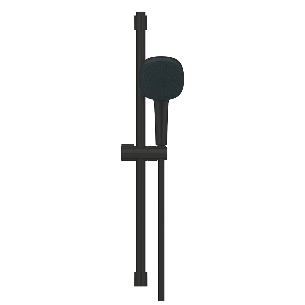 Grohe Tempesta Cube 110 rudas zuhanyszett 2 funkciós(szögletes) gégecső 1750mm, rúd 600mm, matt fekete