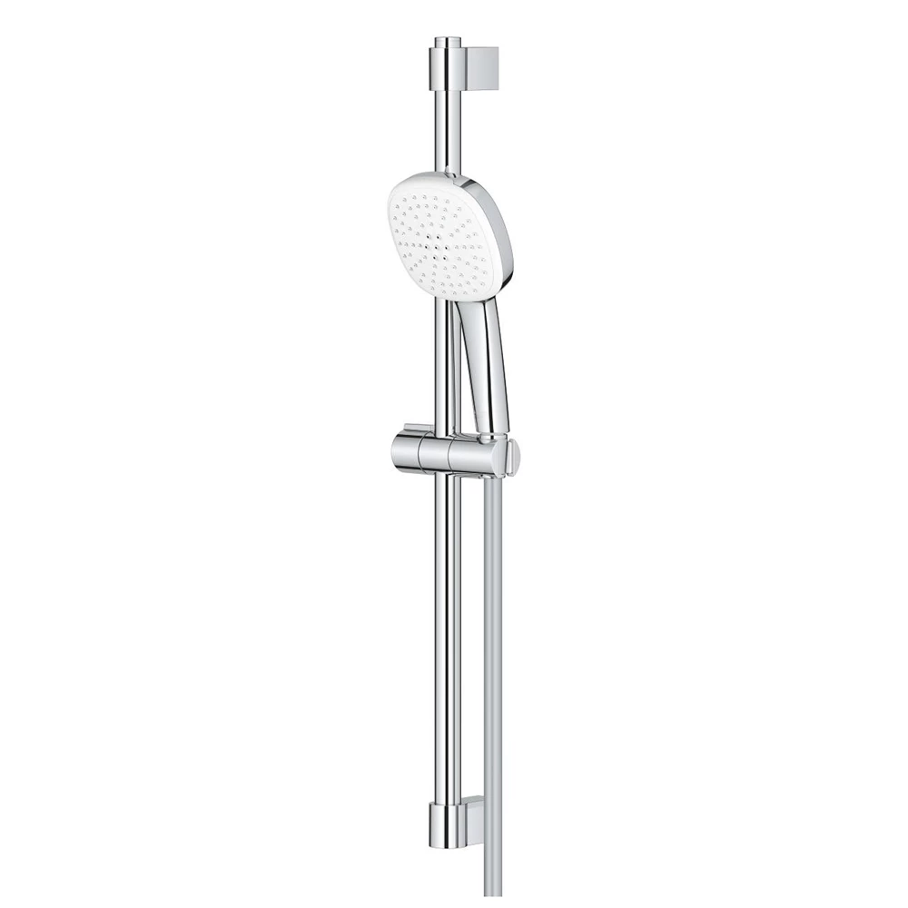 Grohe Tempesta Cube 110 rudas zuhanyszett 2 funkciós (szögletes) gégecső 1750mm, rúd 600mm, króm