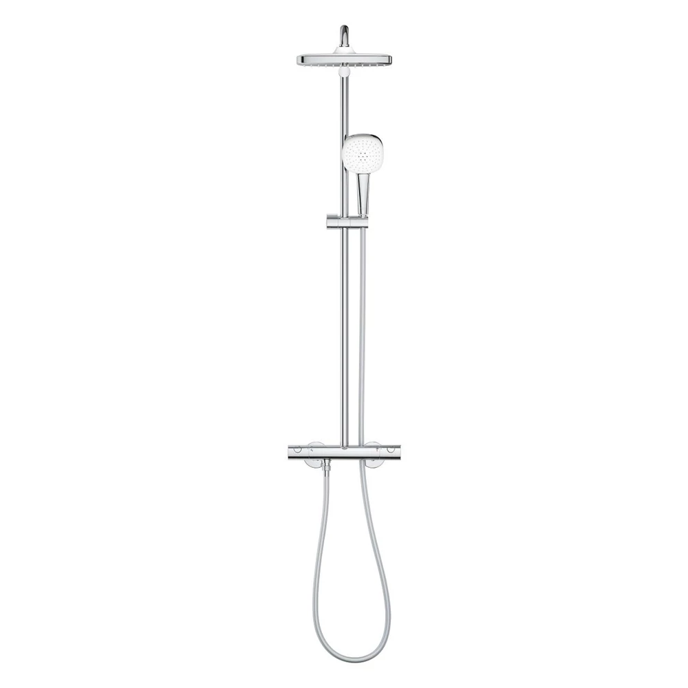 Grohe Tempesta System 250 Cube termosztátos zuhanyrendszer (szögletes)