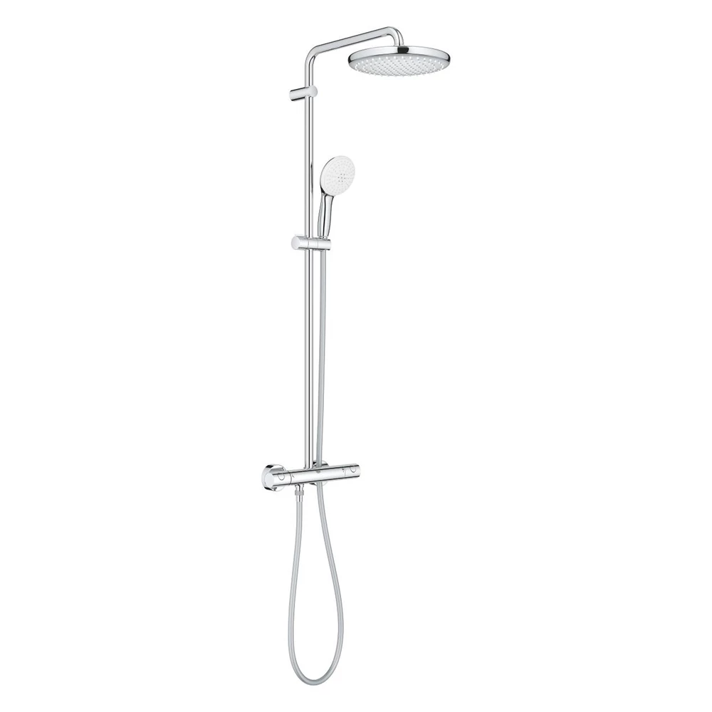 Grohe Tempesta System 250 termosztátos zuhanyrendszer (kerek) króm