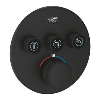 Grohtherm SmartControl Termosztátos keverő, 3-utas váltóval, Smartbox (35604000 külön rendelendő)Phantom Bl.
