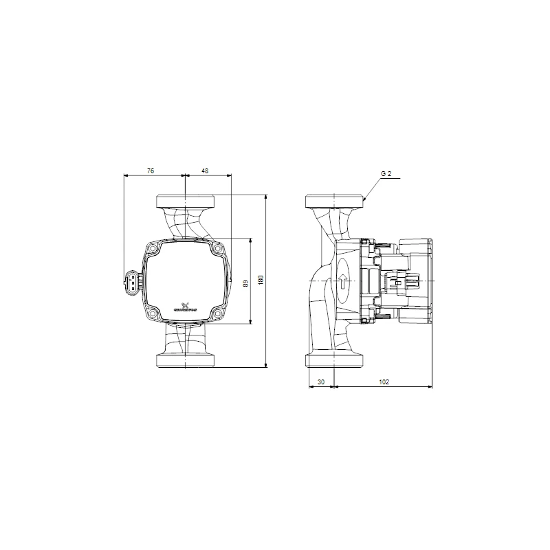 Grundfos ALPHA1 25-40 180 220-240V 9H AB0