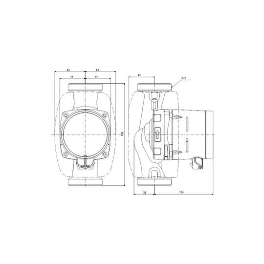 Grundfos ALPHA2 32-60 180 1x230V 50Hz 6H fűtési keringető szivattyú