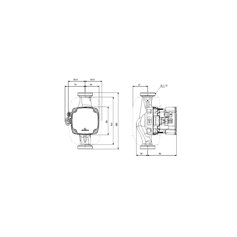 Grundfos ALPHA2 GO 25-40 180 220-240V 9H AD0