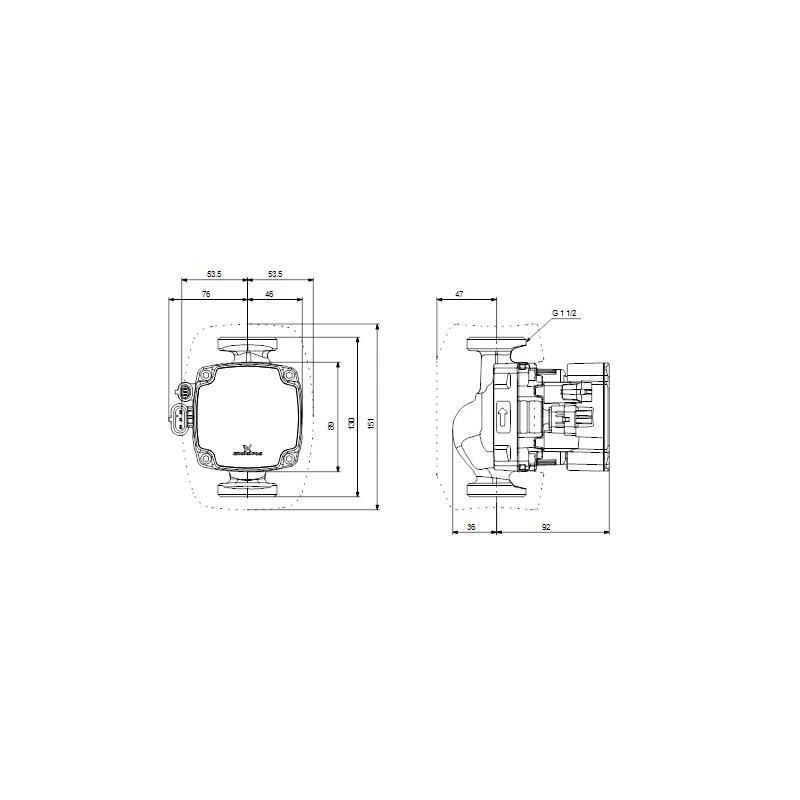 Grundfos ALPHA2 GO 25-75 130 220-240V 9H AG0