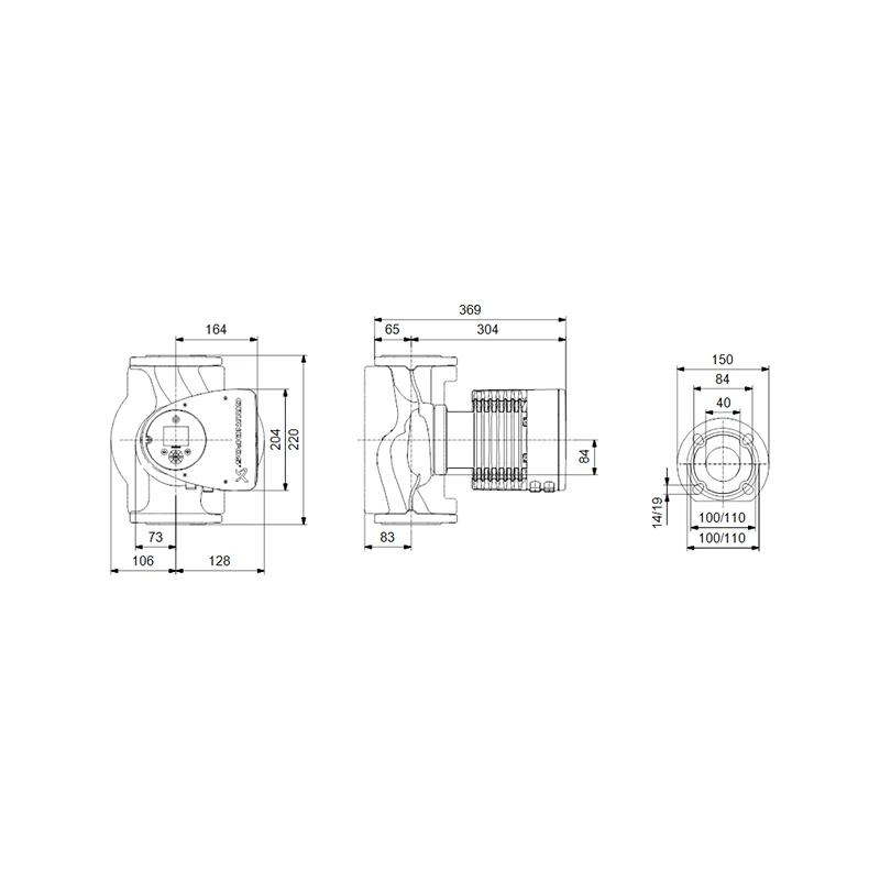 Grundfos MAGNA3 40-100 F 220 1x230V PN6/10 fűtési keringető szivattyú