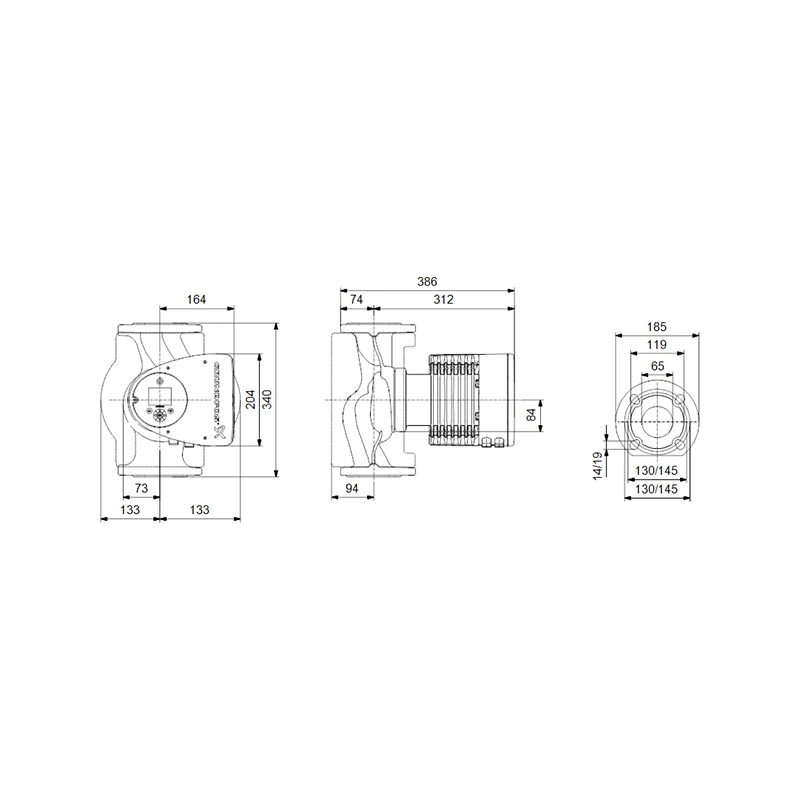 Grundfos MAGNA3 65-120 F 340 1x230V PN6/10 fűtési keringető szivattyú