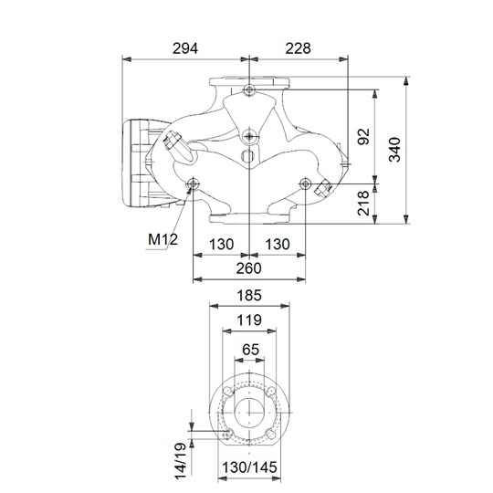 Grundfos MAGNA3 D 65-150 F 340 1x230V PN6/10 fűtési keringető szivattyú