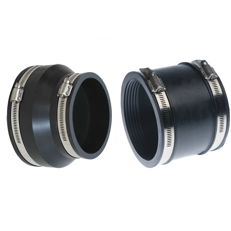 Gumikarmantyú csőtoldó, Flexseal XDR 115, átmérő: 100-115 mm, hossz: 100 mm, EPDM, max. 0,6 bar