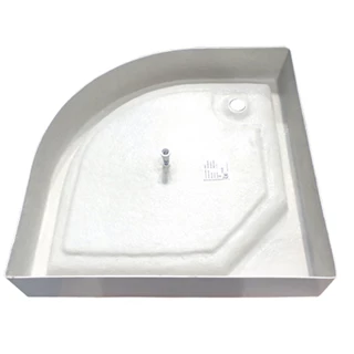 H2O zuhanytálca 90 íves,szifonnal Zéno 90*90 R 170mm