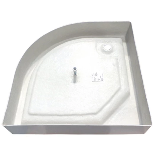 H2O zuhanytálca 90 íves,szifonnal Zéno 90*90 R 170mm