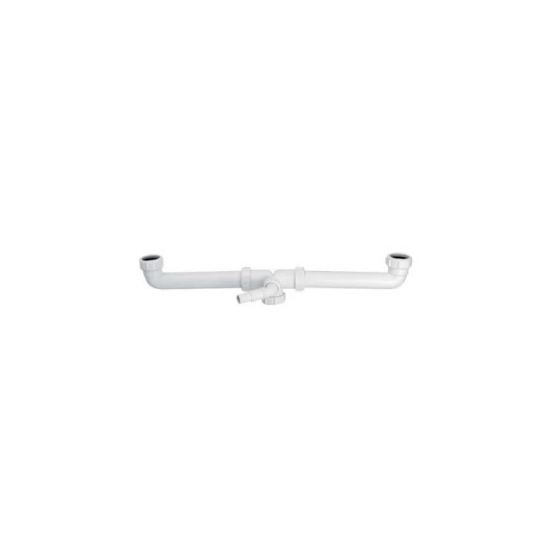 HC11 két medencés mosogató bekötő 6/4”x40mm, tömlő csatlakozóval