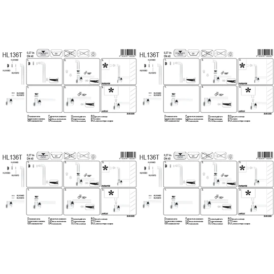 HL136T kondenzvíz gyüjtő szifon DN40 x 5/4 " ill. d12-18 függőleges vagy vízszintes bemenettel