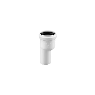 Haas PP szűkítőidom,  (fordított) fehér  DN40/50