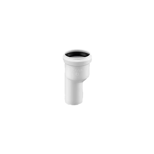 Haas PP szűkítőidom,  (fordított) fehér  DN40/50